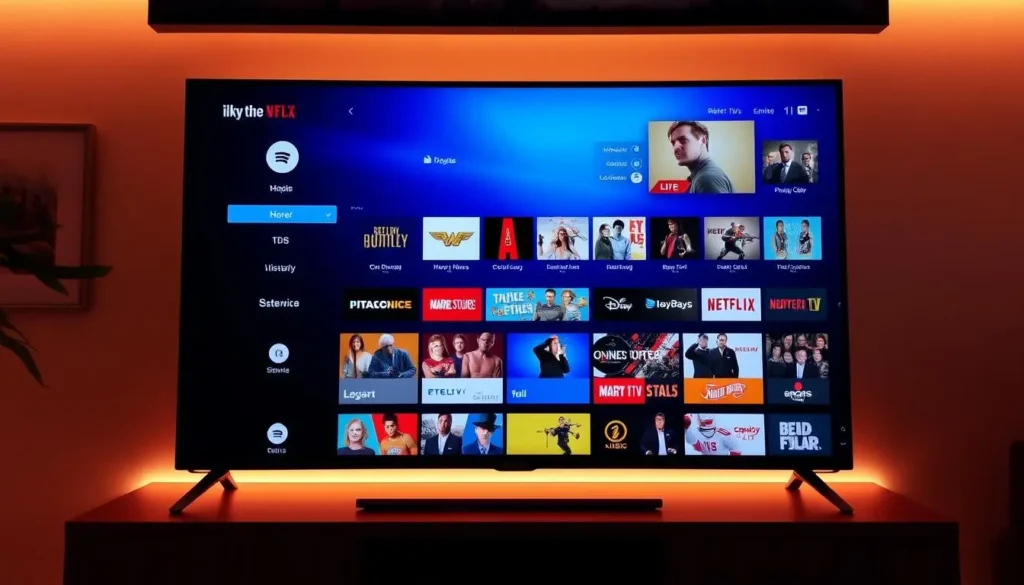 iptv abonnement auf smart tv mit senderübersicht
